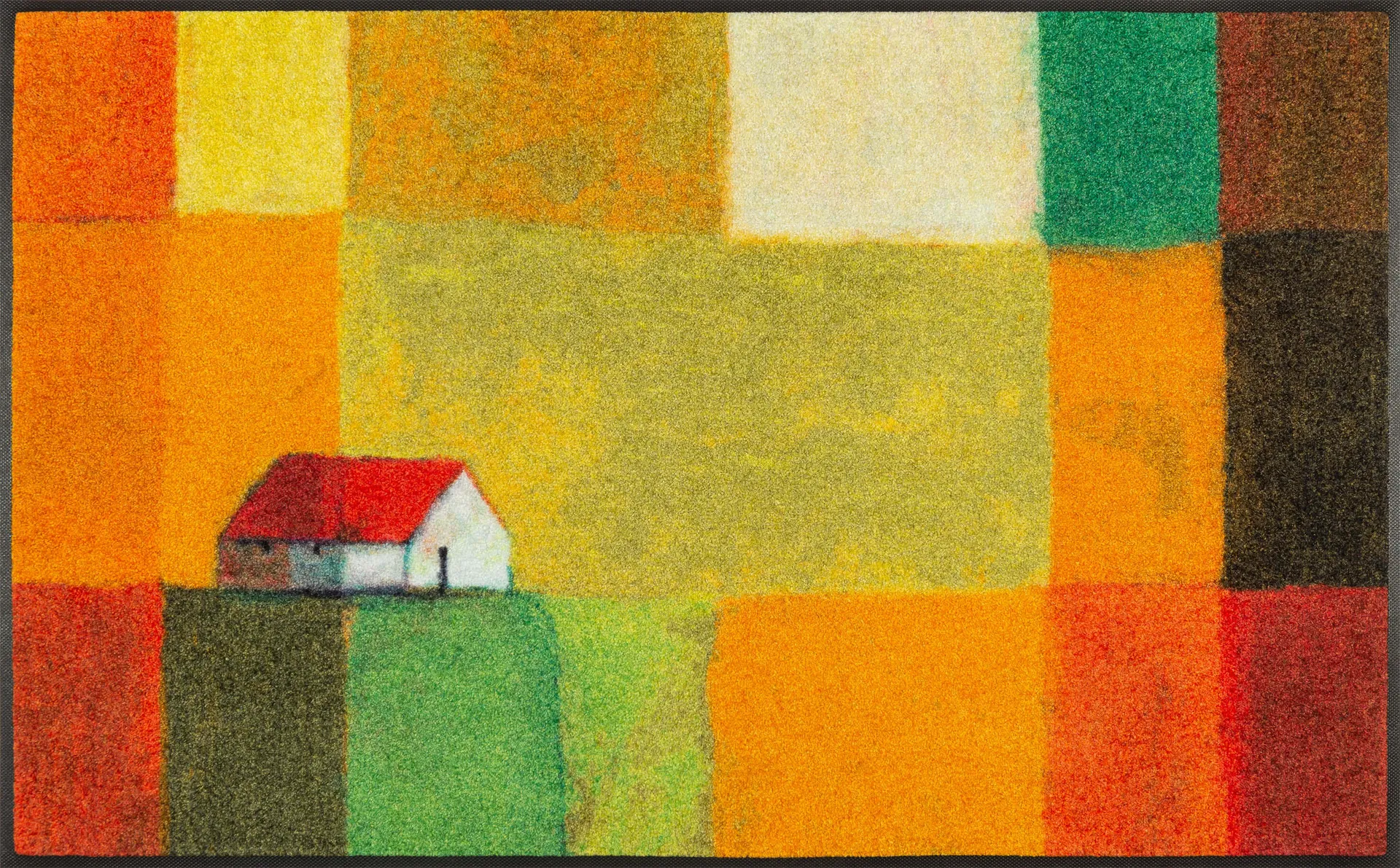 Fußmatte Meadow Lands, Wash & Dry Design, Kunst mit Farben, 75 x 120 cm, Draufsicht