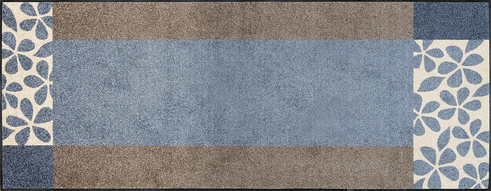 Fußmatte Florita grey, Wash & Dry Interiormatte, 075 x 190 cm, Draufsicht