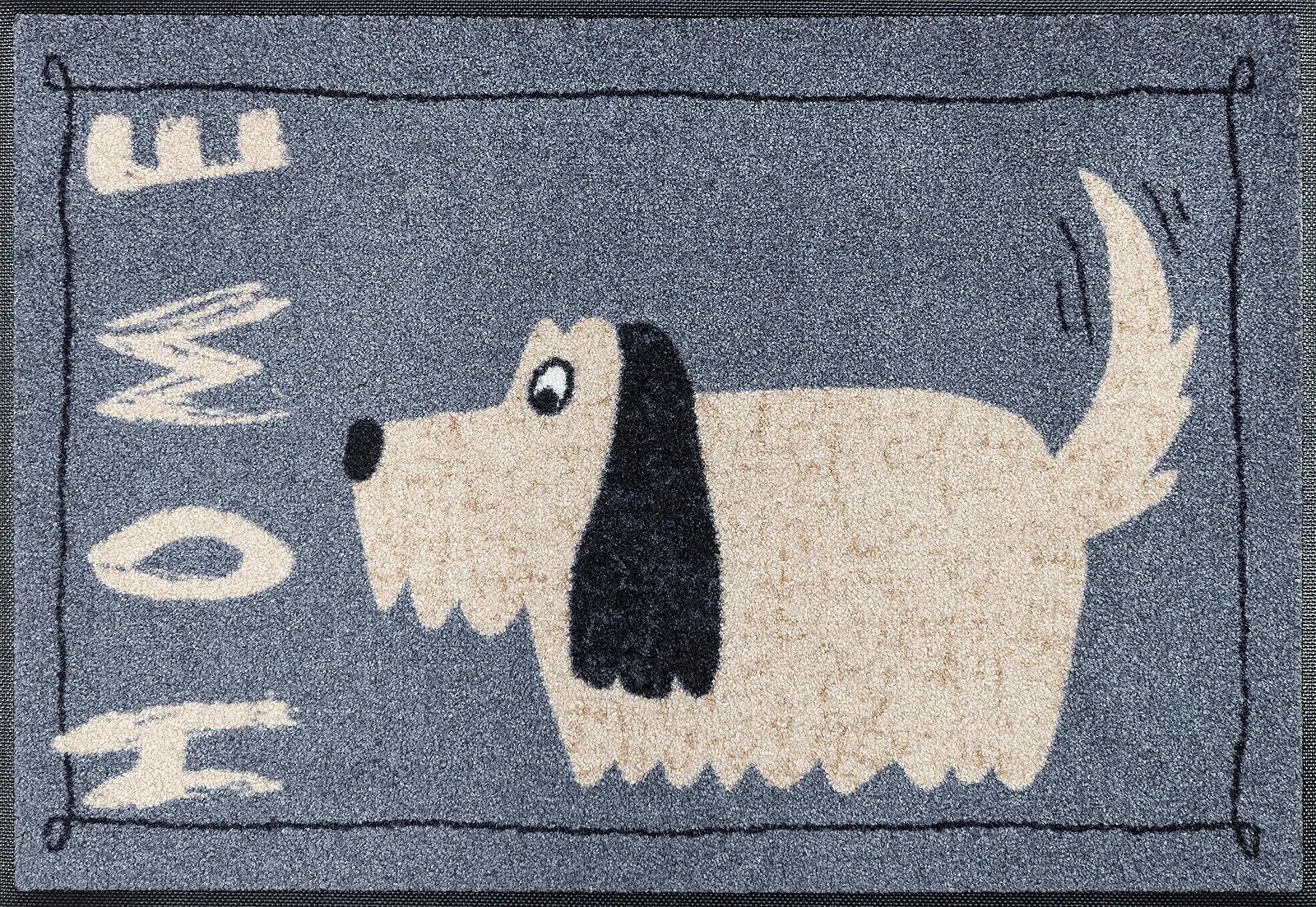 Fußmatte Doggy Home, Wash & Dry Design Enter & Exit, 050 x 075 cm, Draufsicht