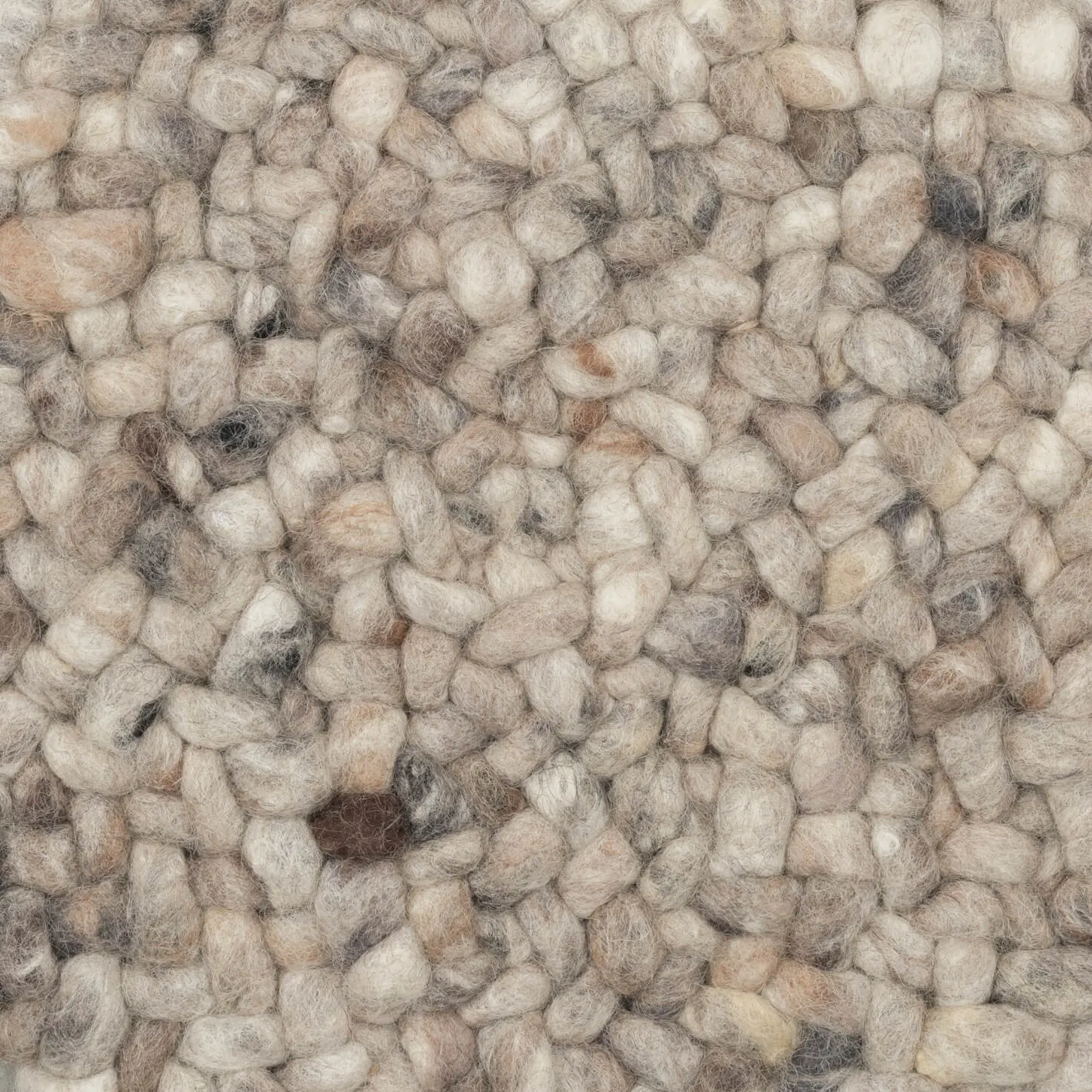 Paulig Handwebteppich Salsa Jameica, rund, Schurwolle, Farbe 469, Draufsicht