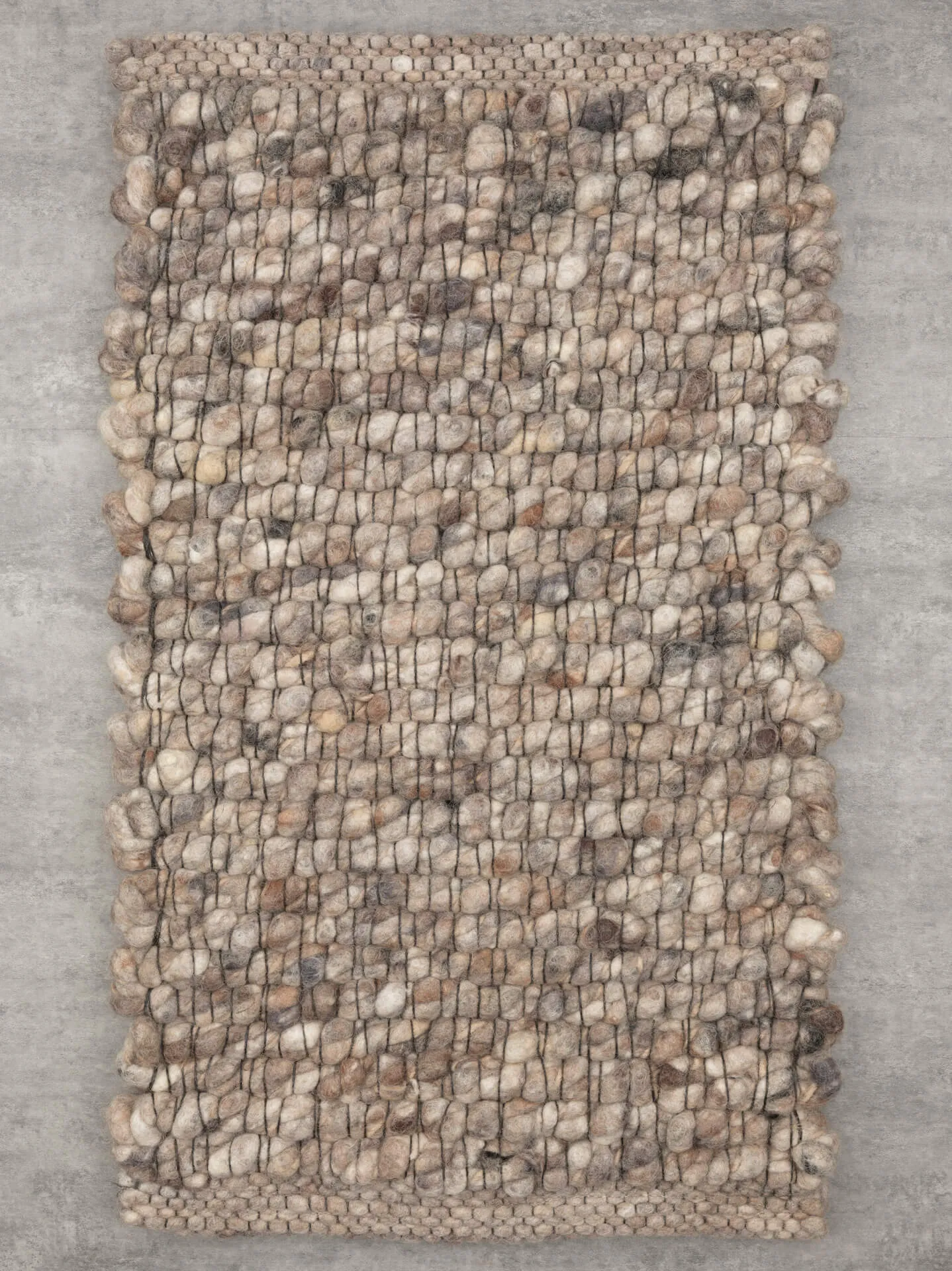 Handwebteppich Beat Stone, Paulig since 1750, Farbe 469, Draufsicht