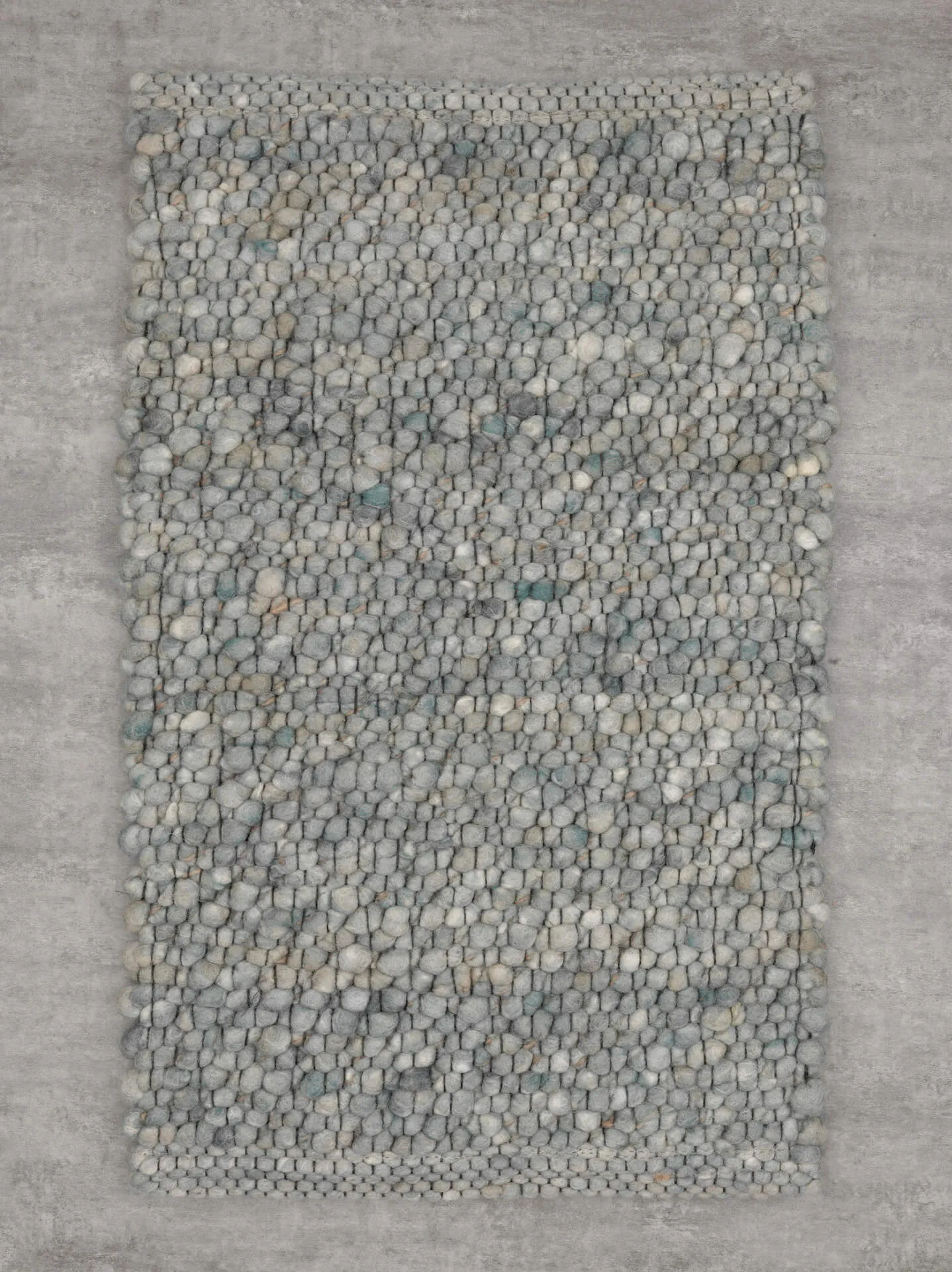 Handwebteppich Beat Swing, Paulig since 1750, Farbe 343, Draufsicht