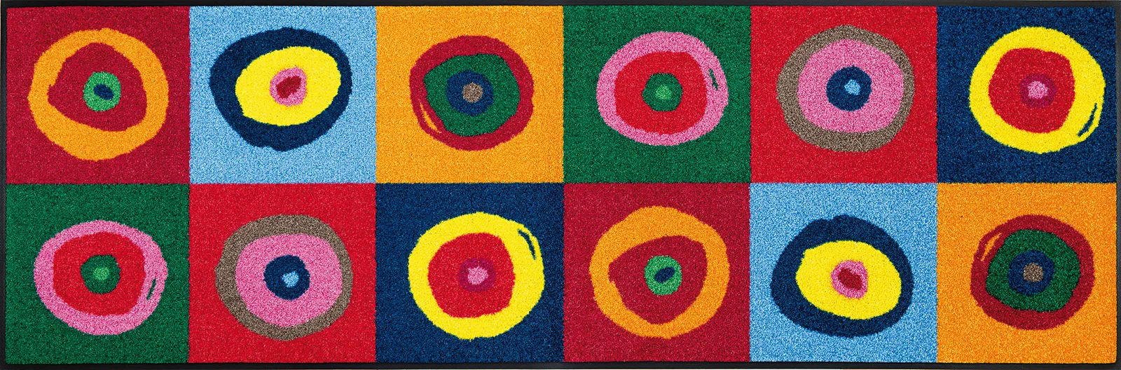 Fußmatte Sergej, Wash & Dry Design, mehrfarbig, 060 x 180 cm, Draufsicht