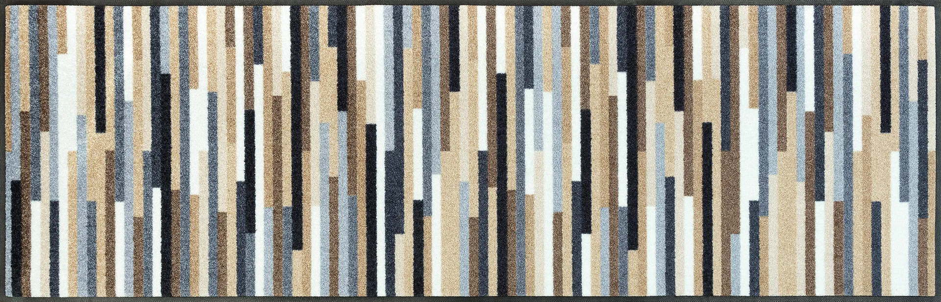 Sauberlaufmatte Mikado Stripes nature, Wash & Dry Design, 060 x 180 cm, Draufsicht